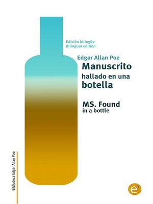 cover image of Manuscrito hallado en una botella/MS. Found in a bottle